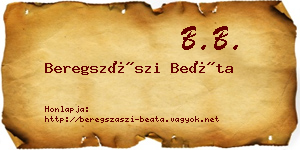 Beregszászi Beáta névjegykártya